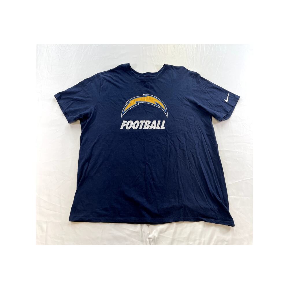 Nike NFL Dri-Fit Los Angeles Charges Men's T-Shirt Navy Blue Sz 2XL